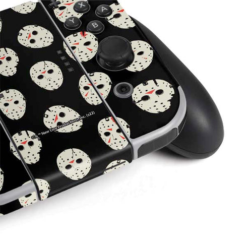Warner Bros Friday the 13th Jason Voorhees Pattern Nintendo Switch OLED (2021) Skin